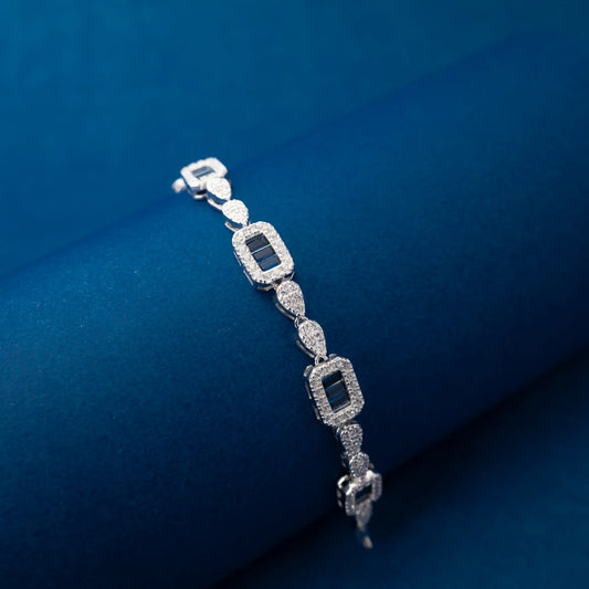 Royal Blue & White Diamond Bracelet
