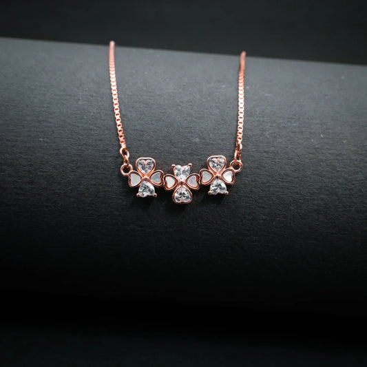 Elegant Butterfly Heart Pendant Necklace