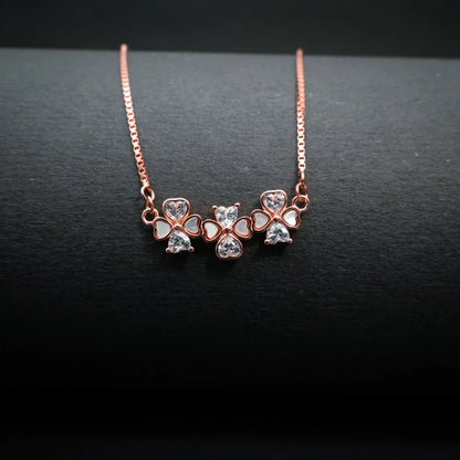 Elegant Butterfly Heart Pendant Necklace