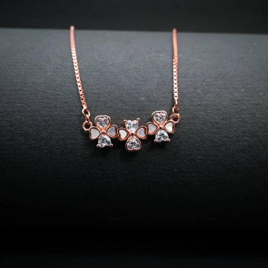 Elegant Butterfly Heart Pendant Necklace
