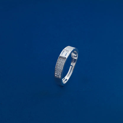 Eterna Diamond Texture Bracelet & Ring Duo